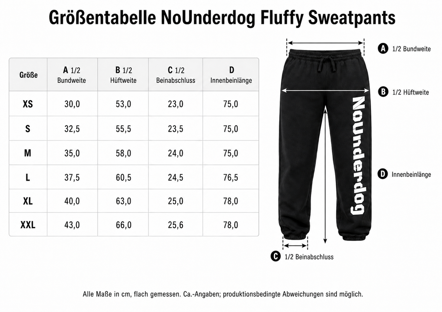 NoUnderdog Fluffy Sweatpants - Schwarz
