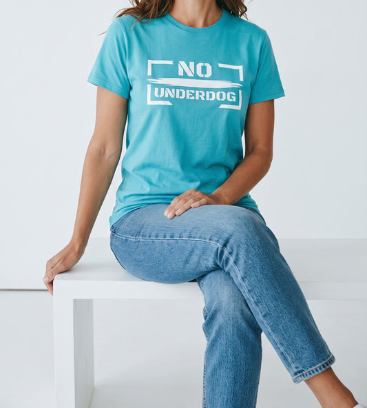NoUnderdog Everyday T-Shirt - Aquablau