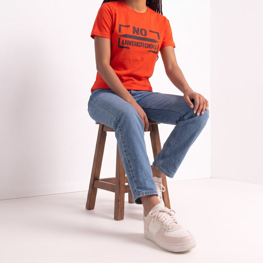 NoUnderdog Everyday T-Shirt - Feuerrot