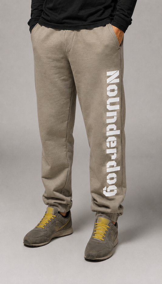 NoUnderdog Fluffy Sweatpants - Blasses Olivgrün