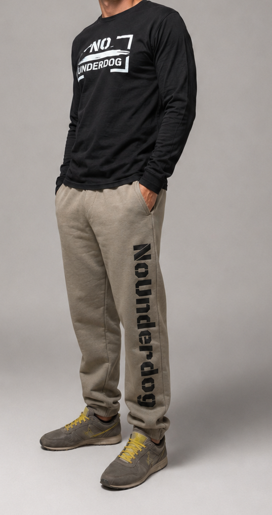 NoUnderdog Fluffy Sweatpants - Blasses Olivgrün