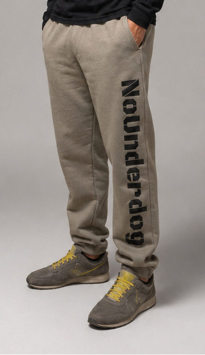 NoUnderdog Fluffy Sweatpants - Blasses Olivgrün
