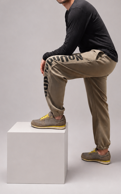 NoUnderdog Fluffy Sweatpants - Blasses Olivgrün