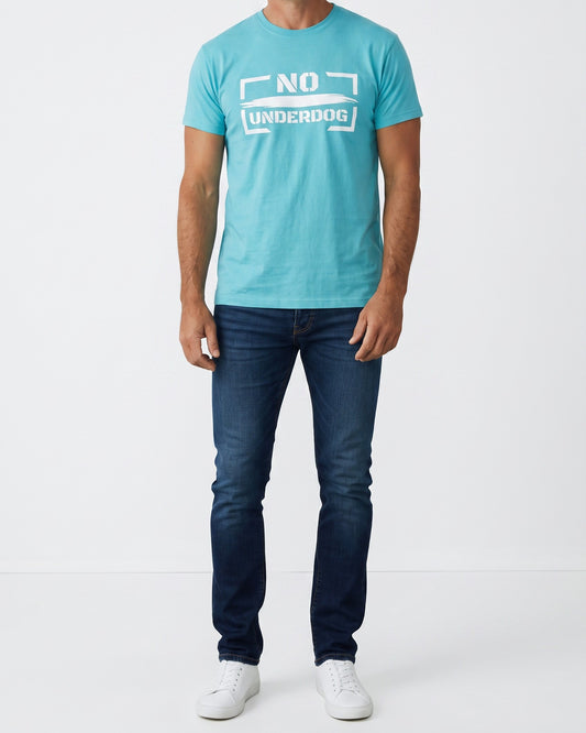 NoUnderdog Everyday T-Shirt - Aquablau