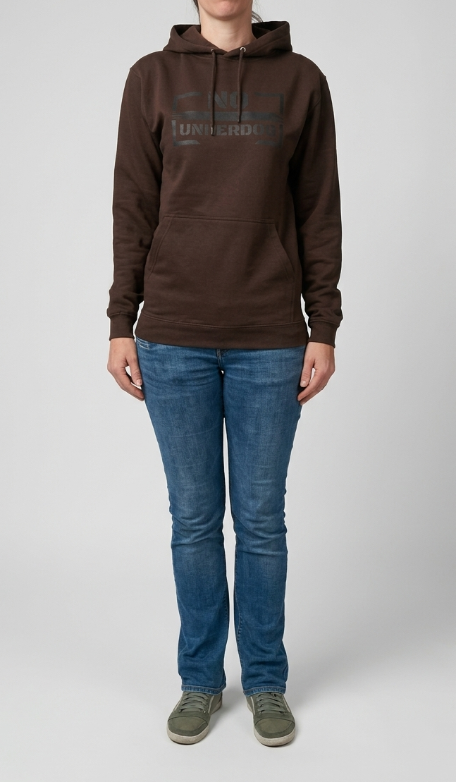 NoUnderdog Everyday Hoodie - Schokoladenbraun
