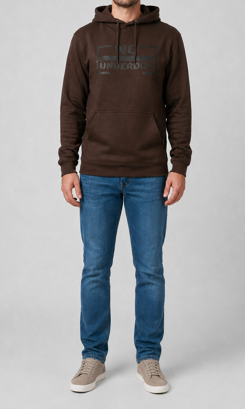 NoUnderdog Everyday Hoodie - Schokoladenbraun