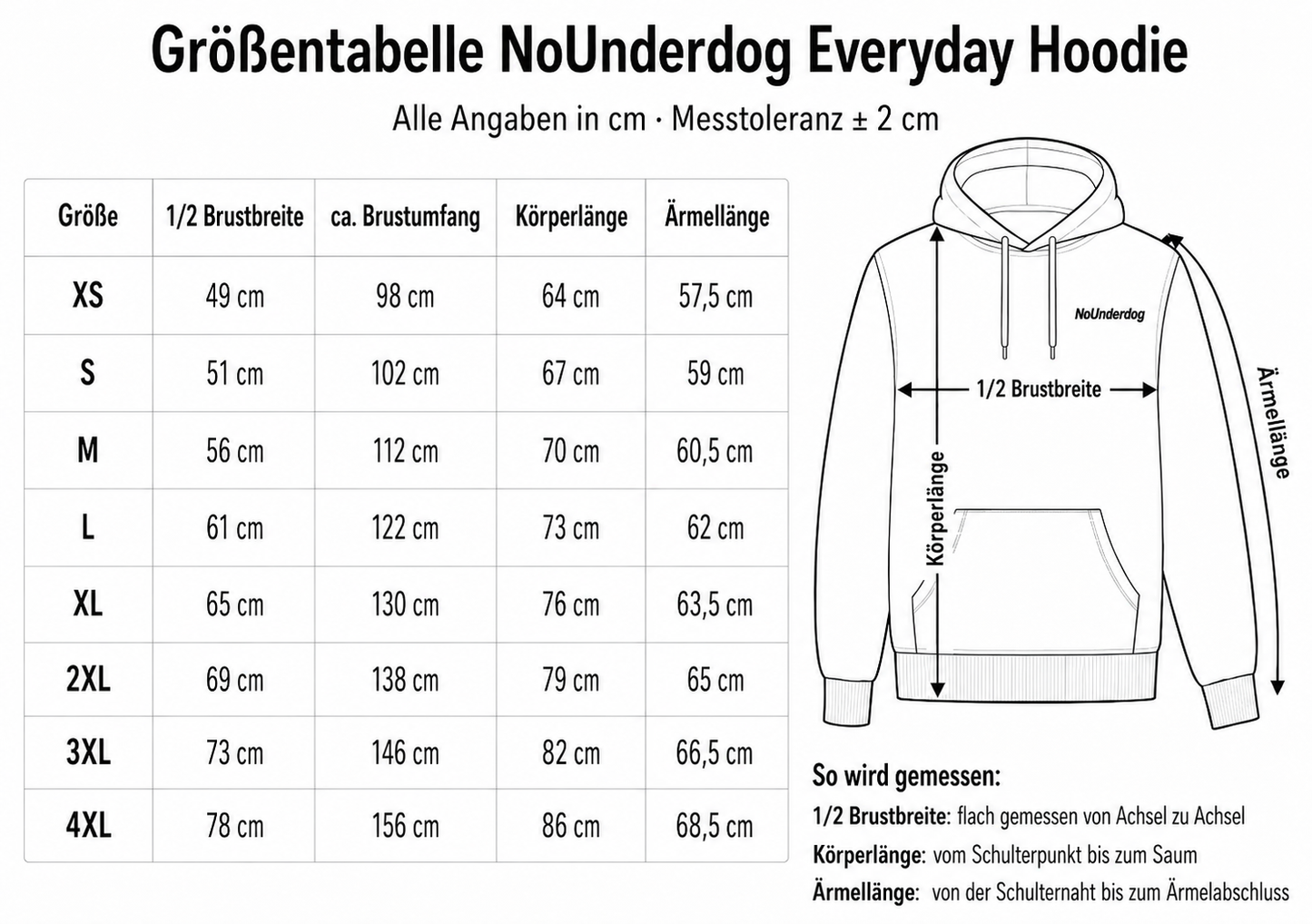 NoUnderdog Everyday Hoodie - Feuerrot