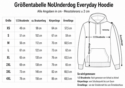 NoUnderdog Everyday Hoodie - Feuerrot